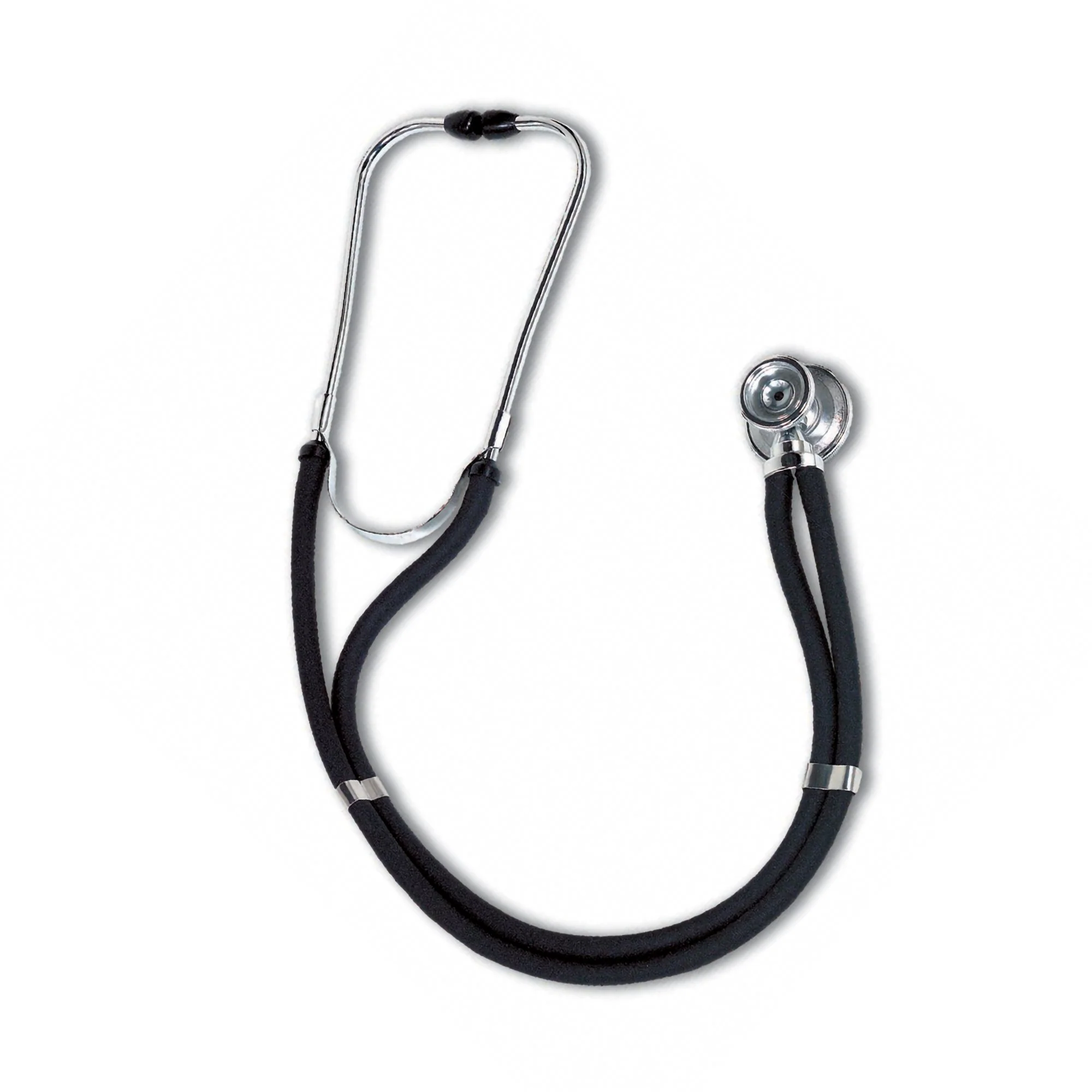 Sprague Stethoscope W.A. Baum Black 2-Tube 30 Inch - Image 3